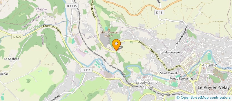 localisation de l'entreprise AIGUE-MARINE  ESPALY-SAINT-MARCEL