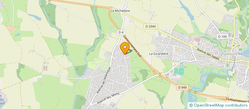 localisation de l'entreprise AIGUE MARINE  JARD-SUR-MER