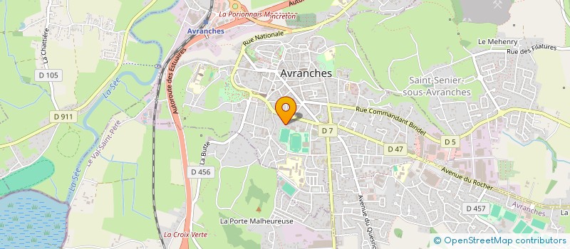 localisation de l'entreprise AIGUE MARINE  AVRANCHES