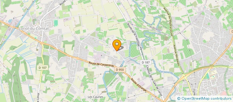 localisation de l'entreprise AIGUEMARINE  LORIOL-DU-COMTAT