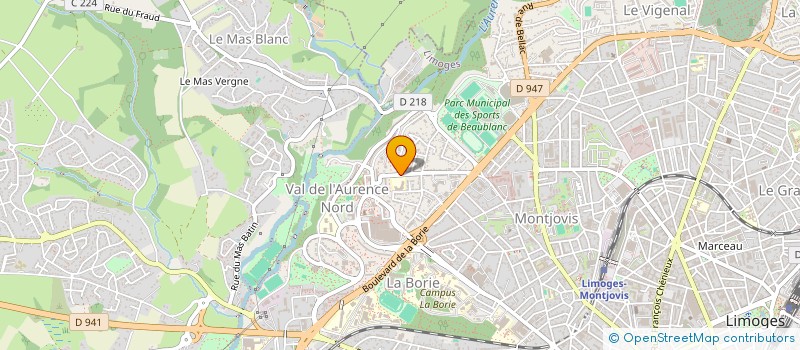 localisation de l'entreprise AIGUEPERSE NEIGE à LIMOGES