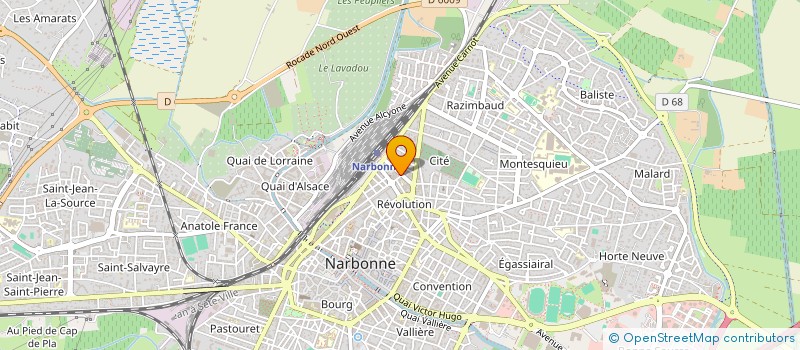 localisation de l'entreprise AIGUERELLES 40 à NARBONNE
