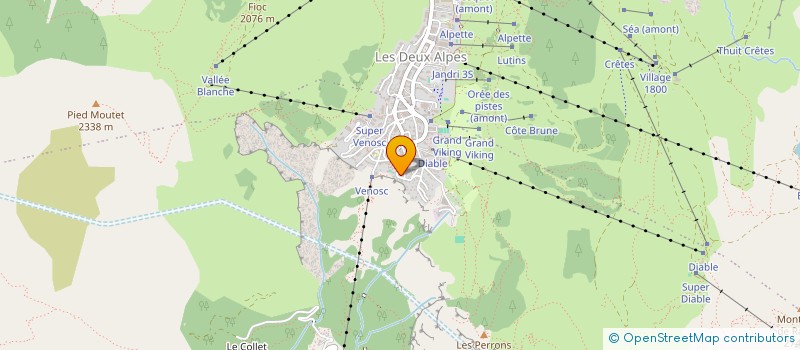 localisation de l'entreprise AIGUILLE 3600  LES DEUX ALPES