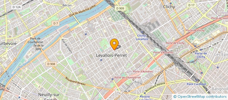 localisation de l'entreprise AIGUILLE D'OR à LEVALLOIS-PERRET