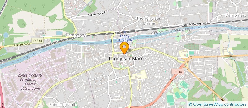 localisation de l'entreprise AIGUILLE DORE à LAGNY-SUR-MARNE