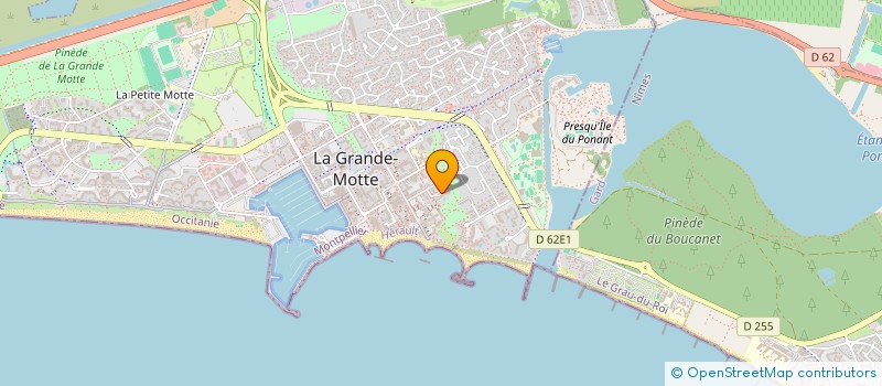 localisation de l'entreprise AIGUILLE VERTE  LA GRANDE-MOTTE