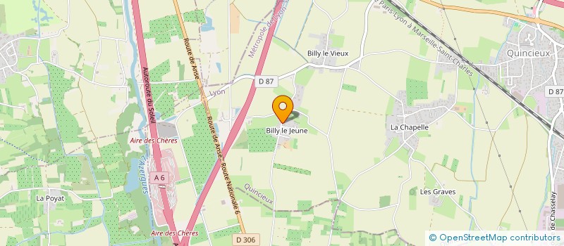 localisation de l'entreprise AIGUILLE VERTE  QUINCIEUX