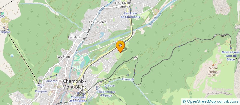 localisation de l'entreprise AIGUILLE VERTE  CHAMONIX-MONT-BLANC