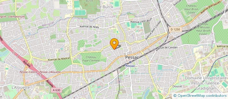 localisation de l'entreprise AIGUILLON CHANZY  PESSAC