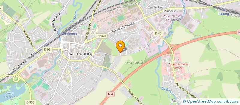 localisation de l'entreprise AIJ à SARREBOURG