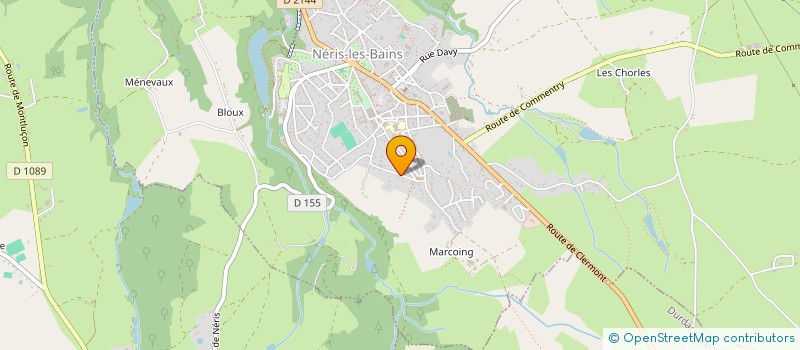 localisation de l'entreprise AIJ ASSOC AIDE INSERT JEUNES  NERIS-LES-BAINS