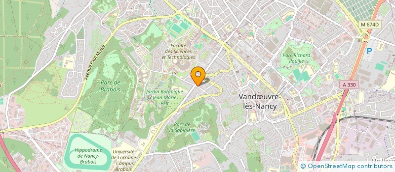 localisation de l'entreprise AIKI-BATTO-DOJO VANDUVRE (A-B-D.V)  VANDUVRE-LES-NANCY