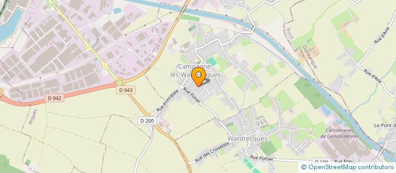 localisation de l'entreprise AIKI-JUJUTSU TAKEDA RYU CAMPAGNE LES WARDRECQUES  CAMPAGNE-LES-WARDRECQUES