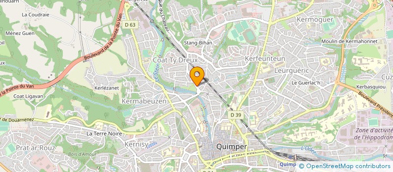 localisation de l'entreprise AIKIDO 29 SANTE à QUIMPER