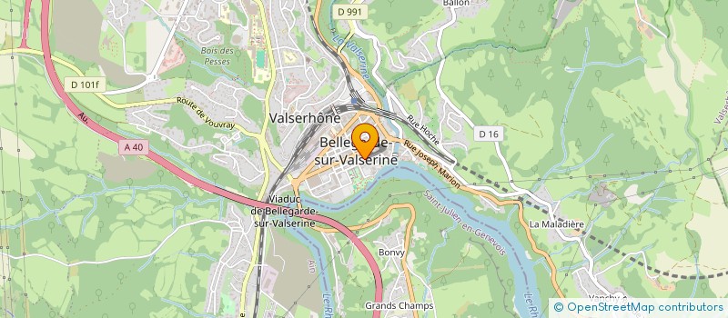 localisation de l'entreprise AIKIDO BELLEGARDE 01 à VALSERHONE