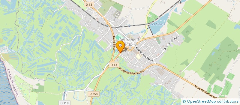 localisation de l'entreprise AIKIDO BOURGNEUF-EN-RETZ - SHIRASAGI DOJO  VILLENEUVE-EN-RETZ