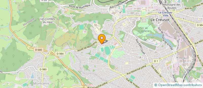 localisation de l'entreprise AIKIDO BOURGOGNE à LE CREUSOT