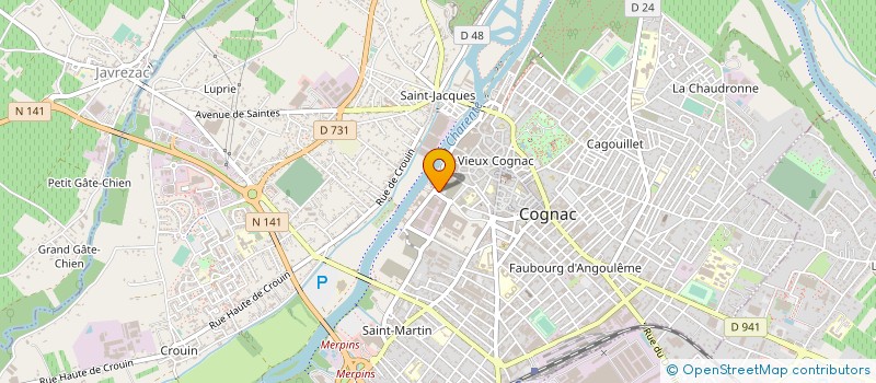 localisation de l'entreprise AIKIDO CLUB COGNAC à COGNAC