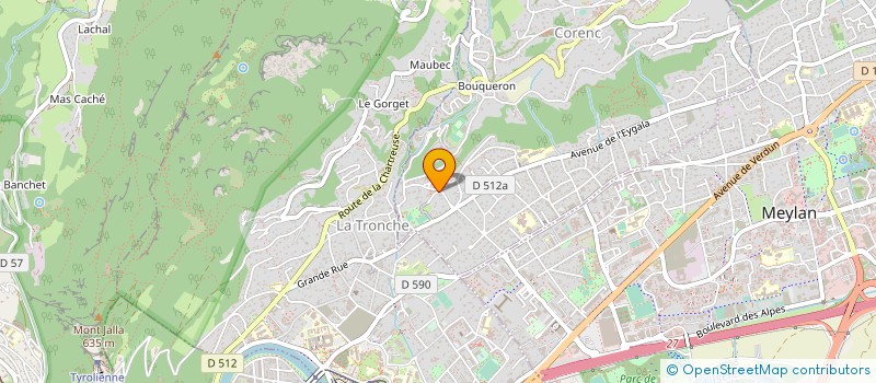 localisation de l'entreprise AIKIDO CLUB CORENC  CORENC