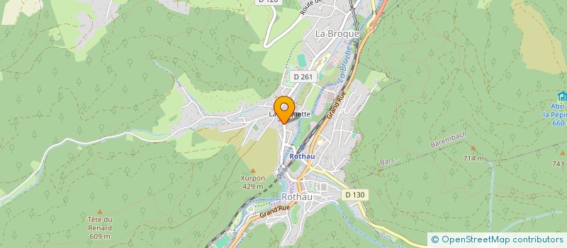 localisation de l'entreprise AIKIDO CLUB DE LA BRUCHE  LA BROQUE