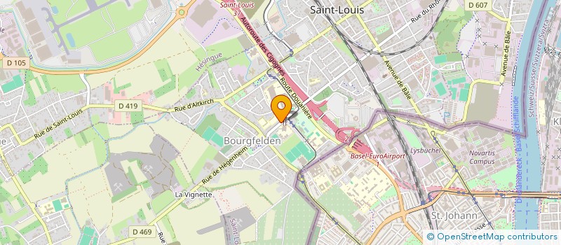 localisation de l'entreprise AIKIDO-CLUB DE SAINT LOUIS à SAINT-LOUIS