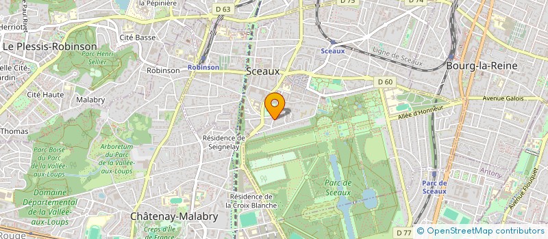 localisation de l'entreprise AIKIDO CLUB DE SCEAUX à SCEAUX