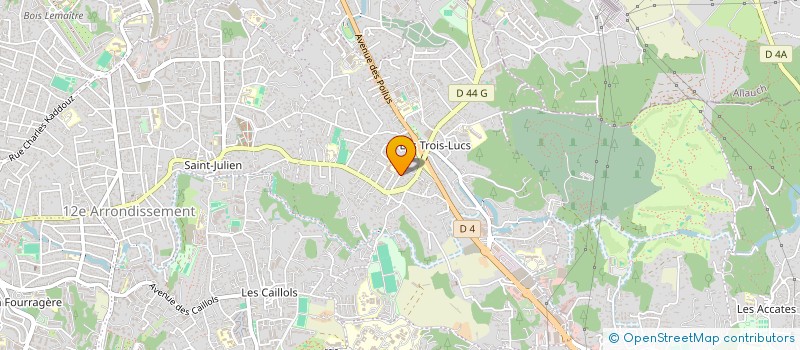 localisation de l'entreprise AIKIDO CLUB DES 3 LUCS  MARSEILLE