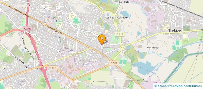 localisation de l'entreprise AIKIDO CLUB DES PLAINES DE TRELAZE  TRELAZE