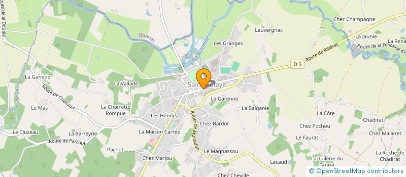 localisation de l'entreprise AIKIDO CLUB EULALIEN  SAINT AULAYE-PUYMANGOU