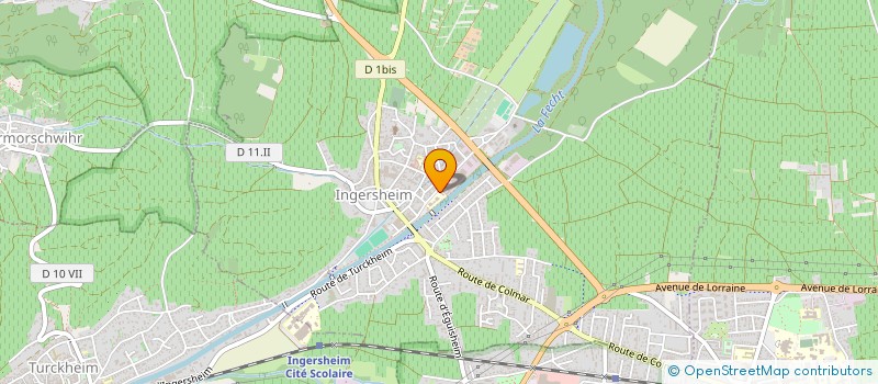 localisation de l'entreprise AIKIDO CLUB INGERSHEIM  INGERSHEIM