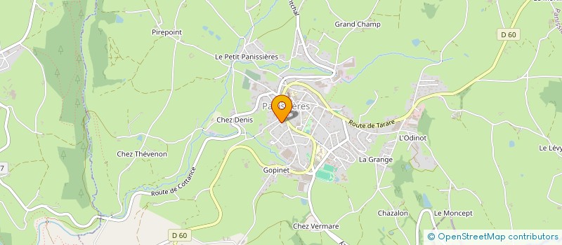 localisation de l'entreprise AIKIDO CLUB PANISSIERES  PANISSIERES