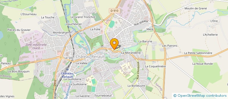 localisation de l'entreprise AIKIDO CLUB PIEDS ET MAINS  CHATEAU-RENAULT