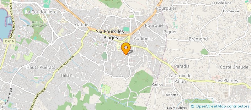 localisation de l'entreprise AIKIDO CLUB SIX FOURNAIS à SIX-FOURS-LES-PLAGES