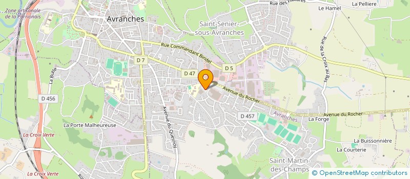 localisation de l'entreprise AIKIDO CLUB UESHIBA AVRANCHES  AVRANCHES