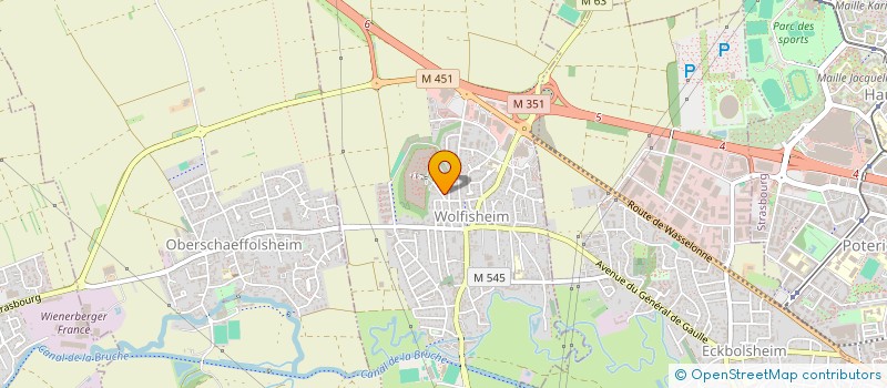 localisation de l'entreprise AIKIDO CLUB WOLFISHEIM  WOLFISHEIM