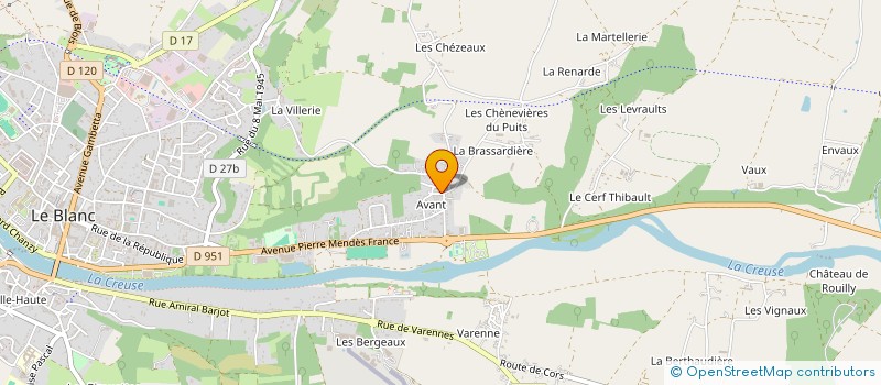 localisation de l'entreprise AIKIDO DOJO LE BLANC à LE BLANC