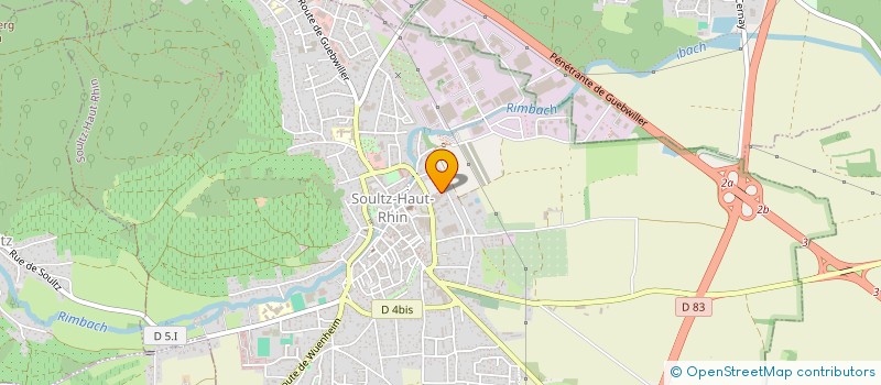 localisation de l'entreprise AIKIDO DU FLORIVAL ADF  SOULTZ-HAUT-RHIN