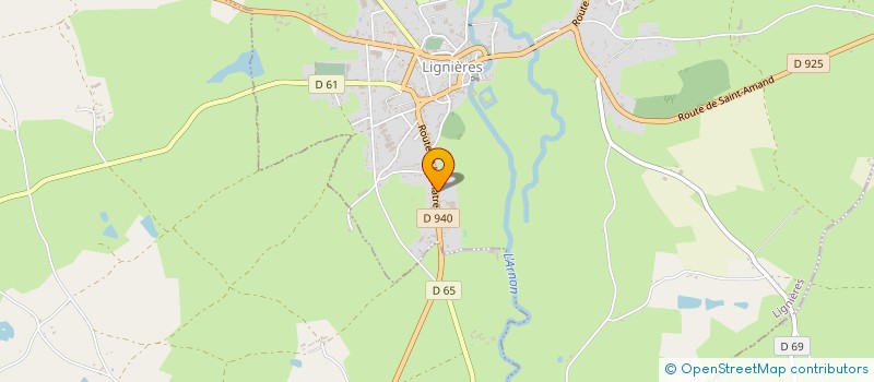 localisation de l'entreprise AIKIDO LIGNIERES  LIGNIERES