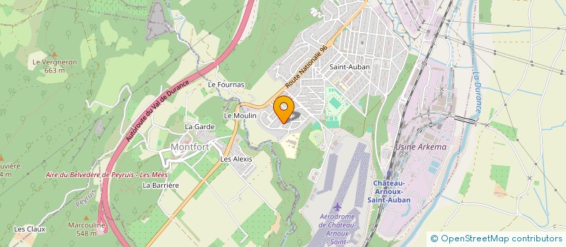 localisation de l'entreprise AIKIDO PASSION à CHATEAU-ARNOUX-SAINT-AUBAN