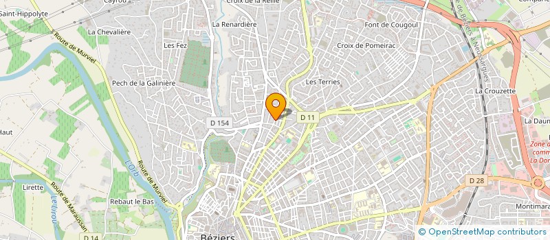 localisation de l'entreprise AIKIDO TORII RYU à BEZIERS