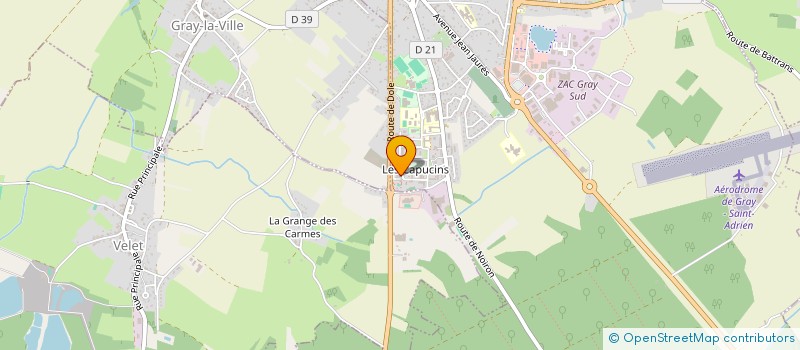 localisation de l'entreprise AIKIDO VAL DE GRAY  GRAY