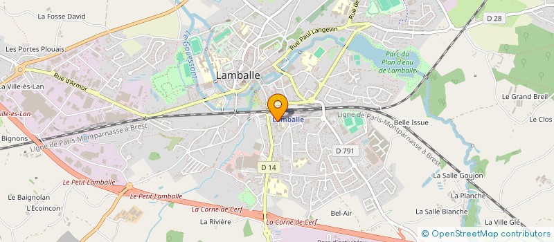 localisation de l'entreprise AIKIDOJO PENTHIEVRE à LAMBALLE-ARMOR
