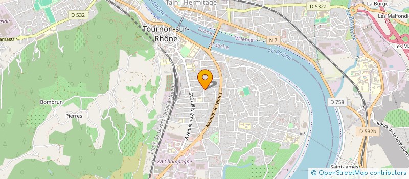 localisation de l'entreprise AIKIKAI CLUB TOURNON TAIN à TOURNON-SUR-RHONE