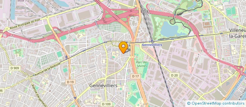 localisation de l'entreprise AILAM à GENNEVILLIERS