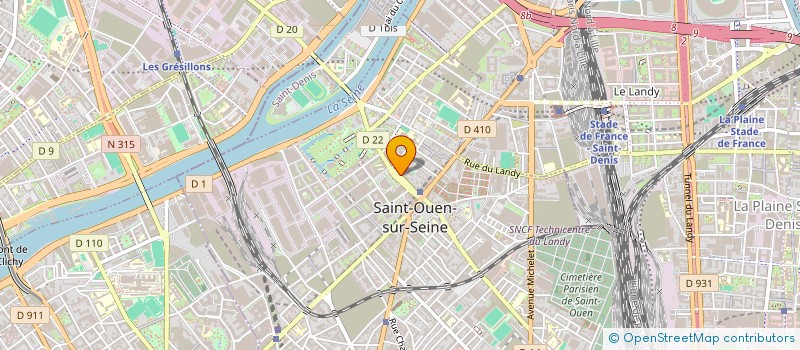 localisation de l'entreprise AILATI à SAINT-OUEN-SUR-SEINE