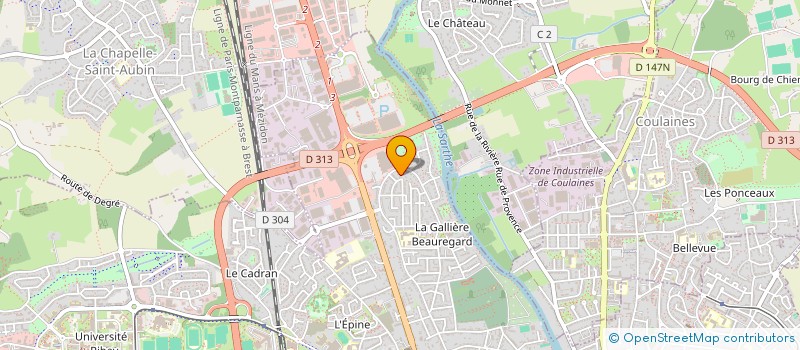 localisation de l'entreprise AILE  LE MANS