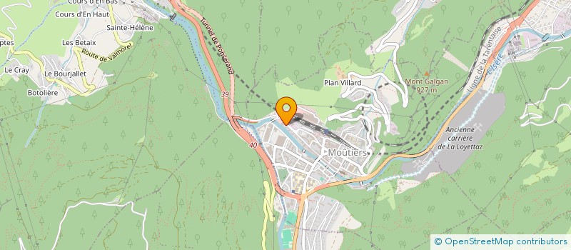 localisation de l'entreprise AILE'RENOV  MOUTIERS