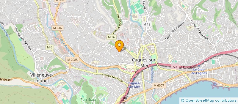 localisation de l'entreprise AILEEN à CAGNES-SUR-MER