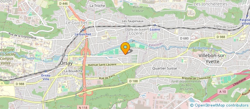 localisation de l'entreprise AILELOGE à ORSAY