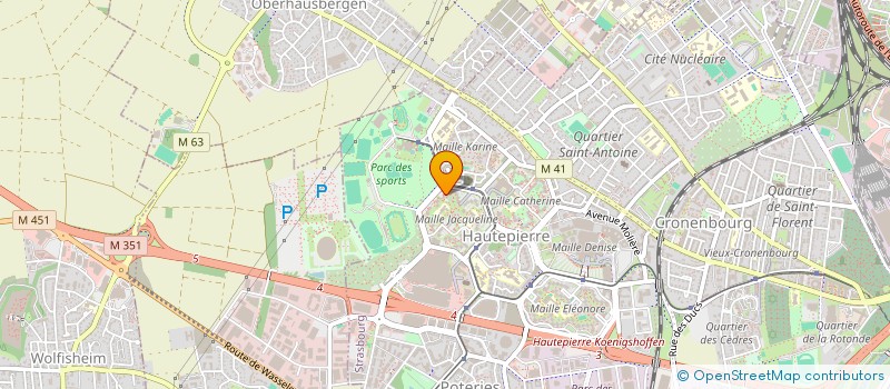 localisation de l'entreprise AILEM à STRASBOURG